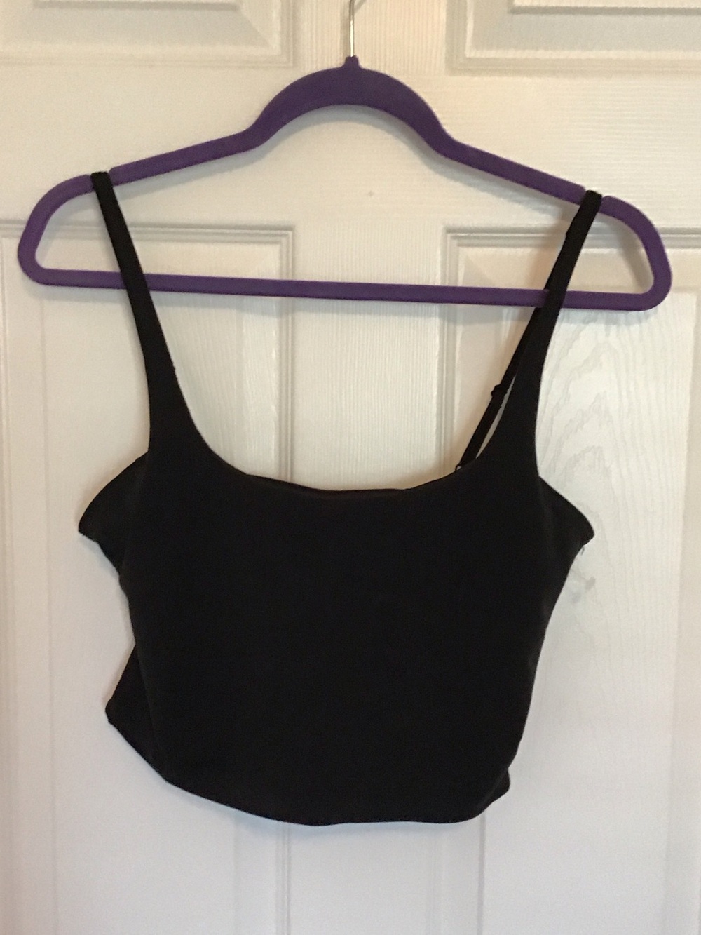 Athleta Black Cropped Camisole Tank